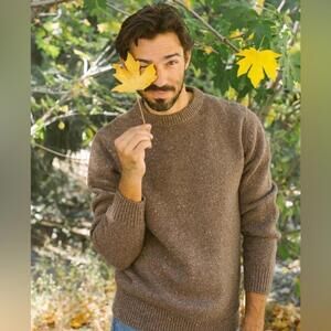 NWT Toad&Co Size XXL Brown Sugar Ethically Sourced Wool Wilde‎ Crew Sweater
